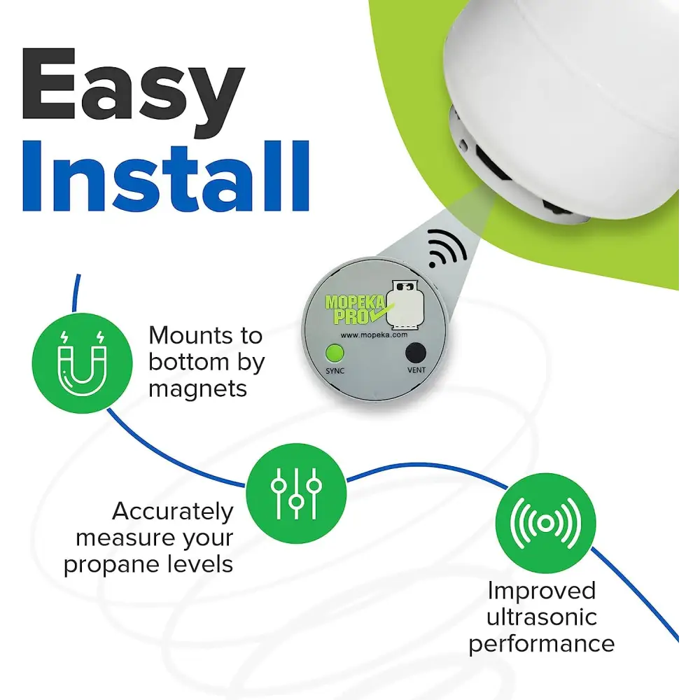 Mopeka Pro Check Sensor – Sensore wireless magnetico livello serbatoio gas GPL - Per serbatoi in acciaio