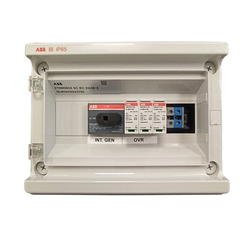 Quadro ABB precablato di protezione CC specifico per impianti fotovoltaici 1 STRINGA