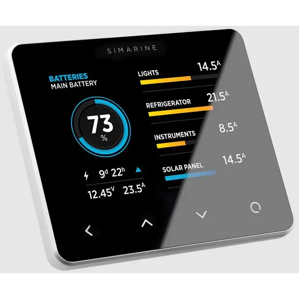 Simarine PICO Battery Monitor Bluetooth Touchscreen WiFi - Argento / Standalone