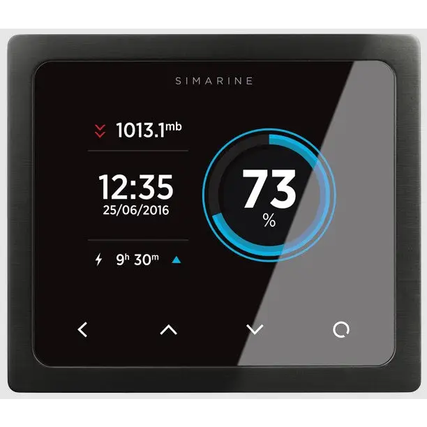 Simarine PICO Battery Monitor Bluetooth Touchscreen WiFi - Nero / Montaggio a pannello