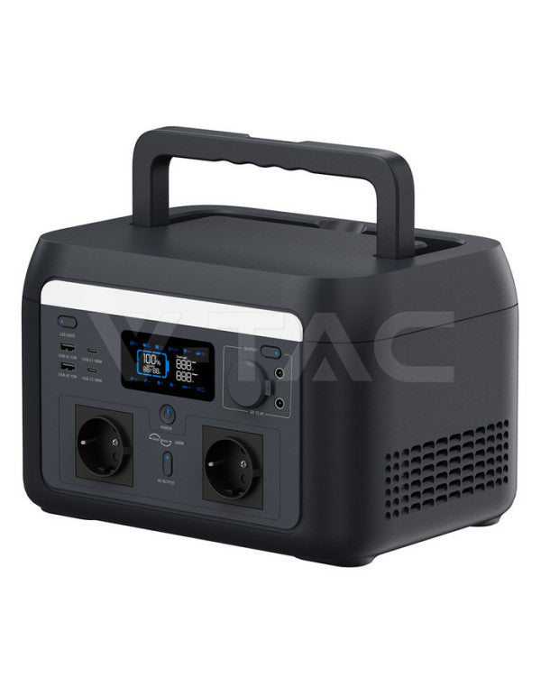 V-TAC VT-603 Power Station 600W 512Wh LiFePO4 SKU 12705