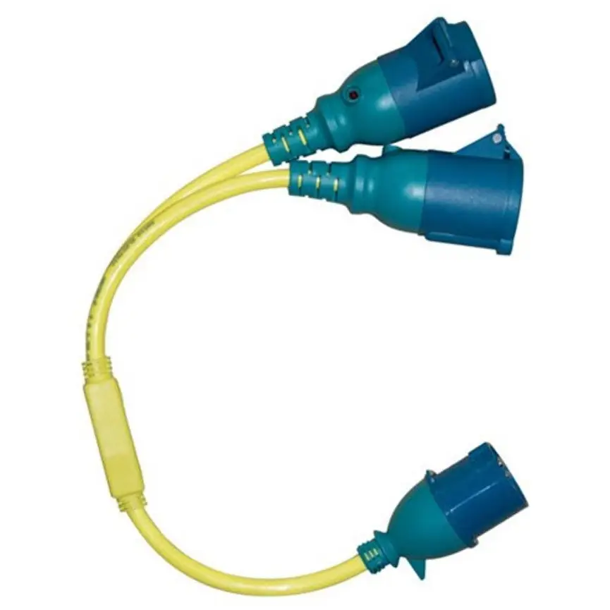 Victron Energy sdoppiatore 16A/250V CEE/2xCEE per presa esterna camper van barche Splitter Cord