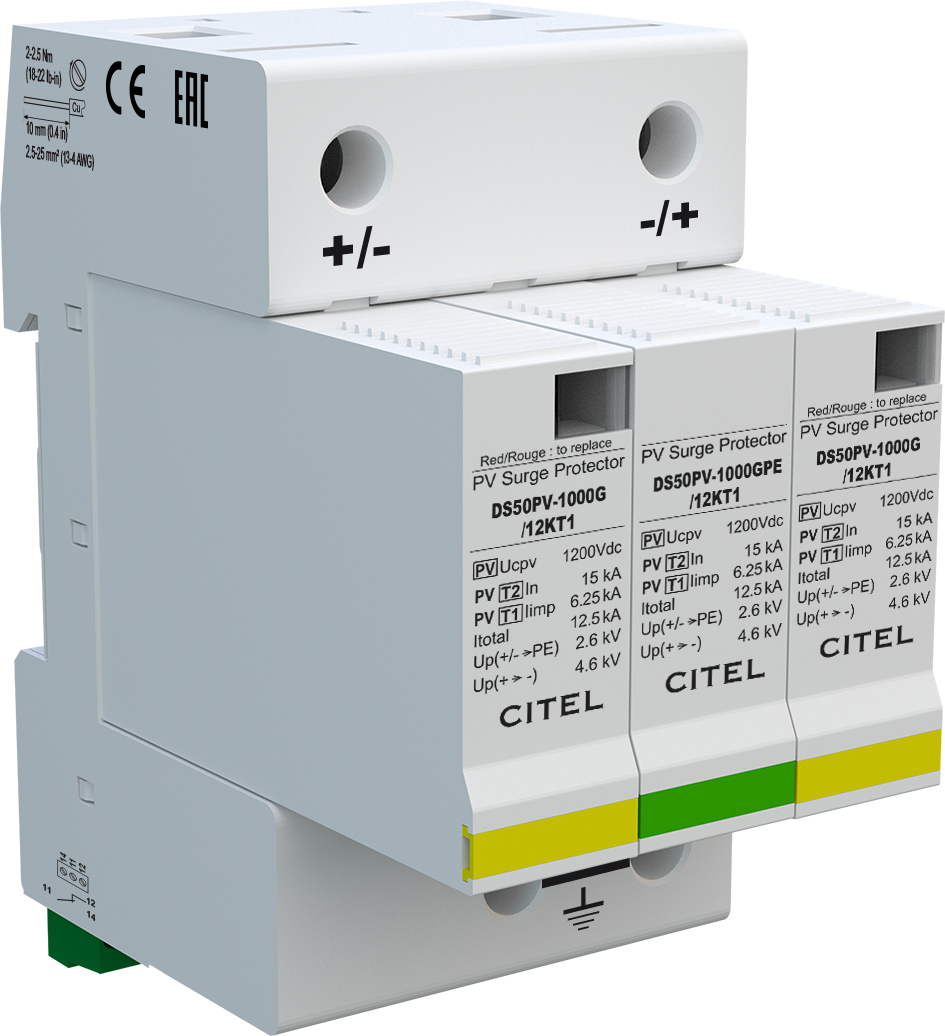 Scaricatore di Sovratensione Citel DC Tipo 1+2 (DS50PVS-1000G/12KT1)