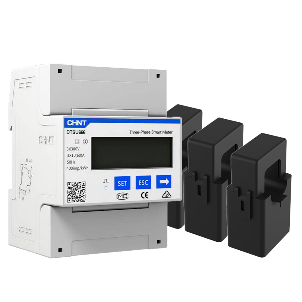 Contatore Hoymiles DTSU666 Trifase con 3 TA da 100 A