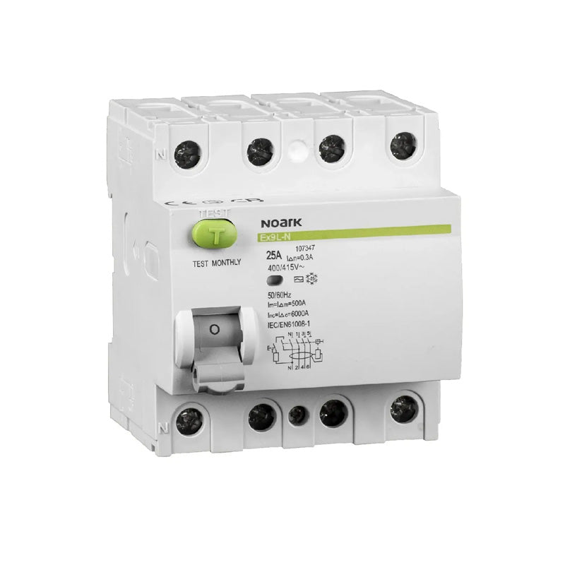 Differenziale Puro Noark 108367 Ex9L-N 4P 63 A 100 mA Tipo A