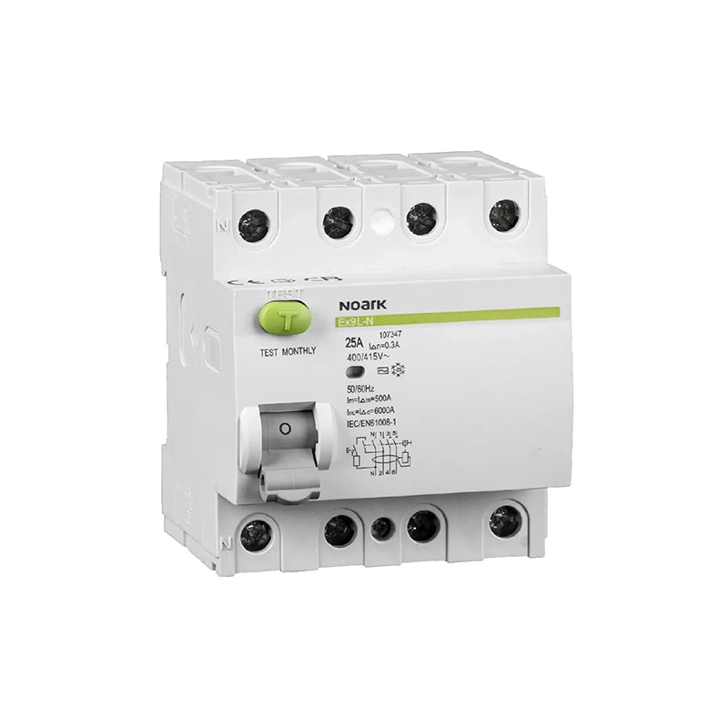 Differenziale Puro Selettivo Noark 108411 Ex9L-N 4P 63 A 300 mA Tipo A S