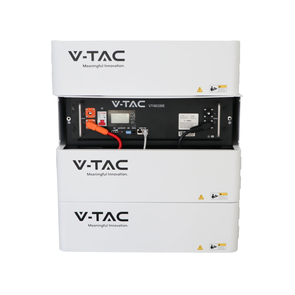 Batteria rack 5,12kWh installata in armadio