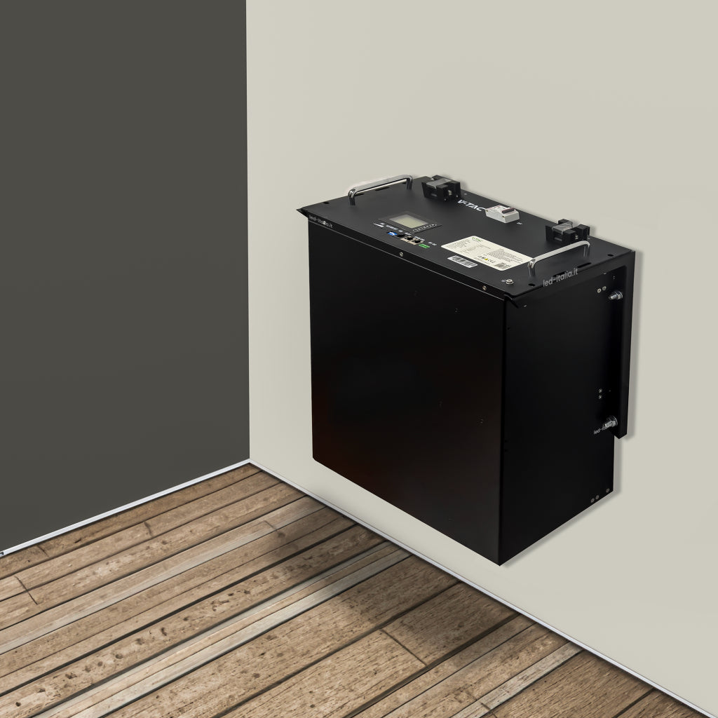 Batteria 9,6kWh installata a parete