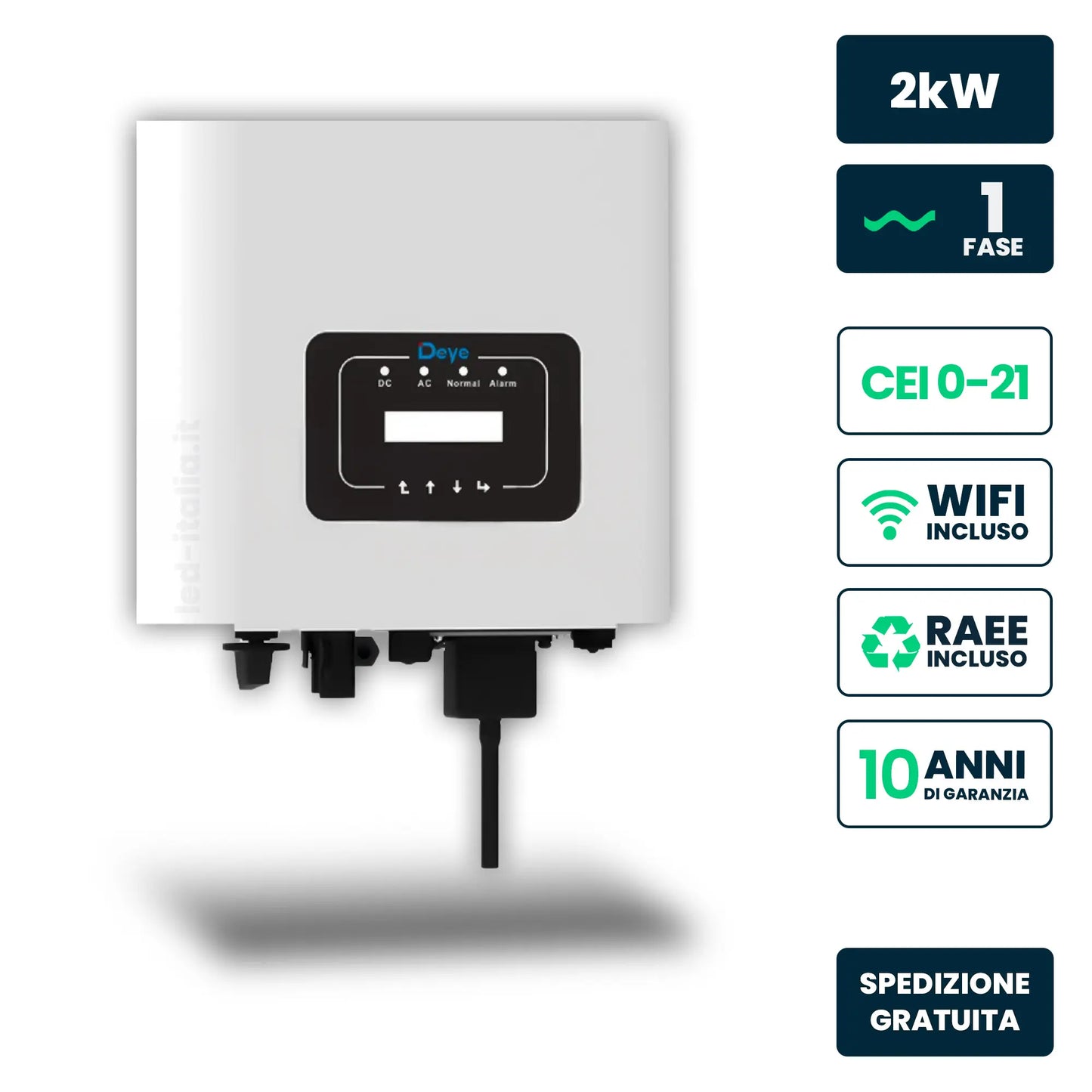 Inverter di stringa Deye SUN-2K-G04P1-EU-AM1 2 kW monofase