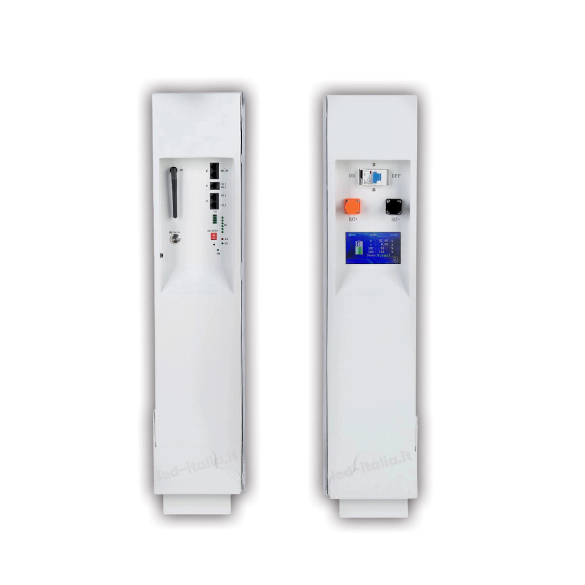 Dettagli batteria accumulo 5,12kWh bianca