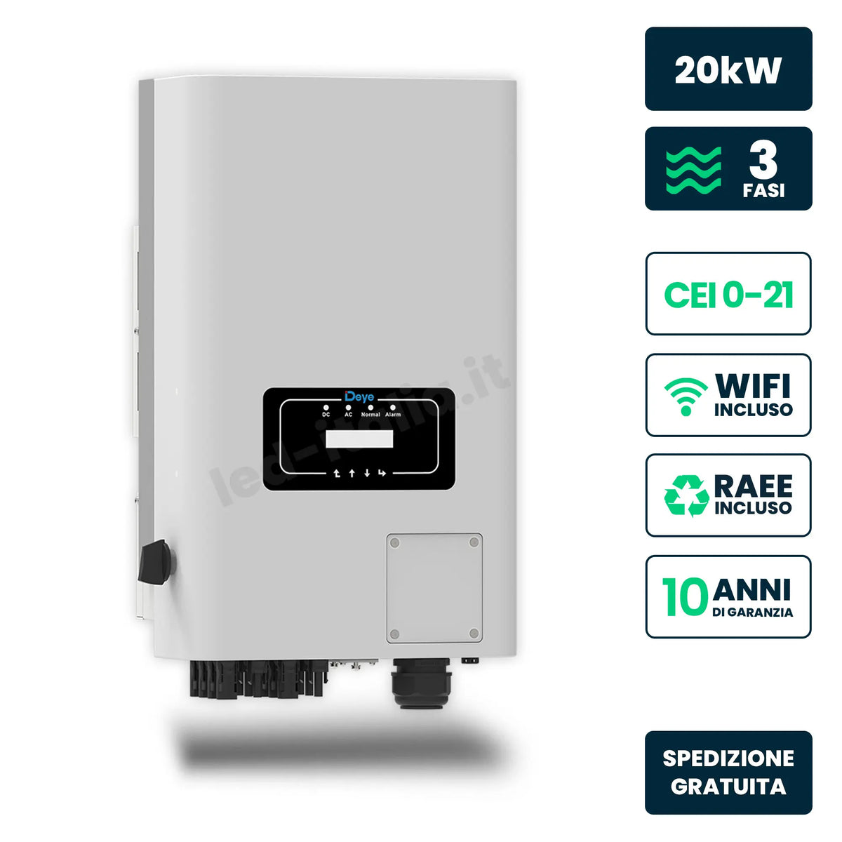 Inverter di stringa Deye SUN-20K-G04 20 kW trifase