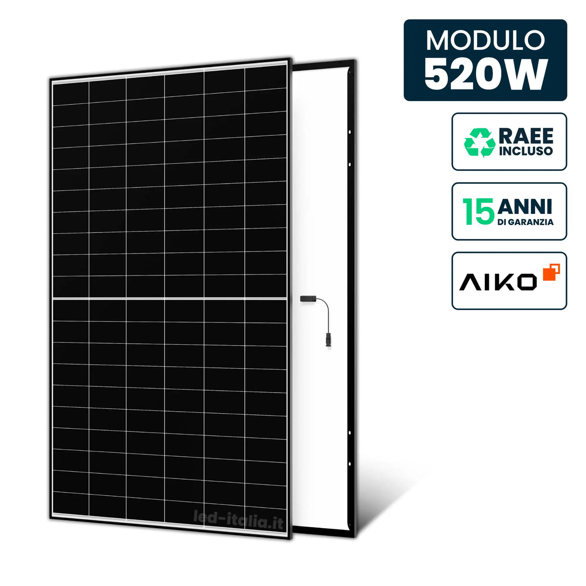Modulo AIKO 520 W N-Type ABC Black Frame