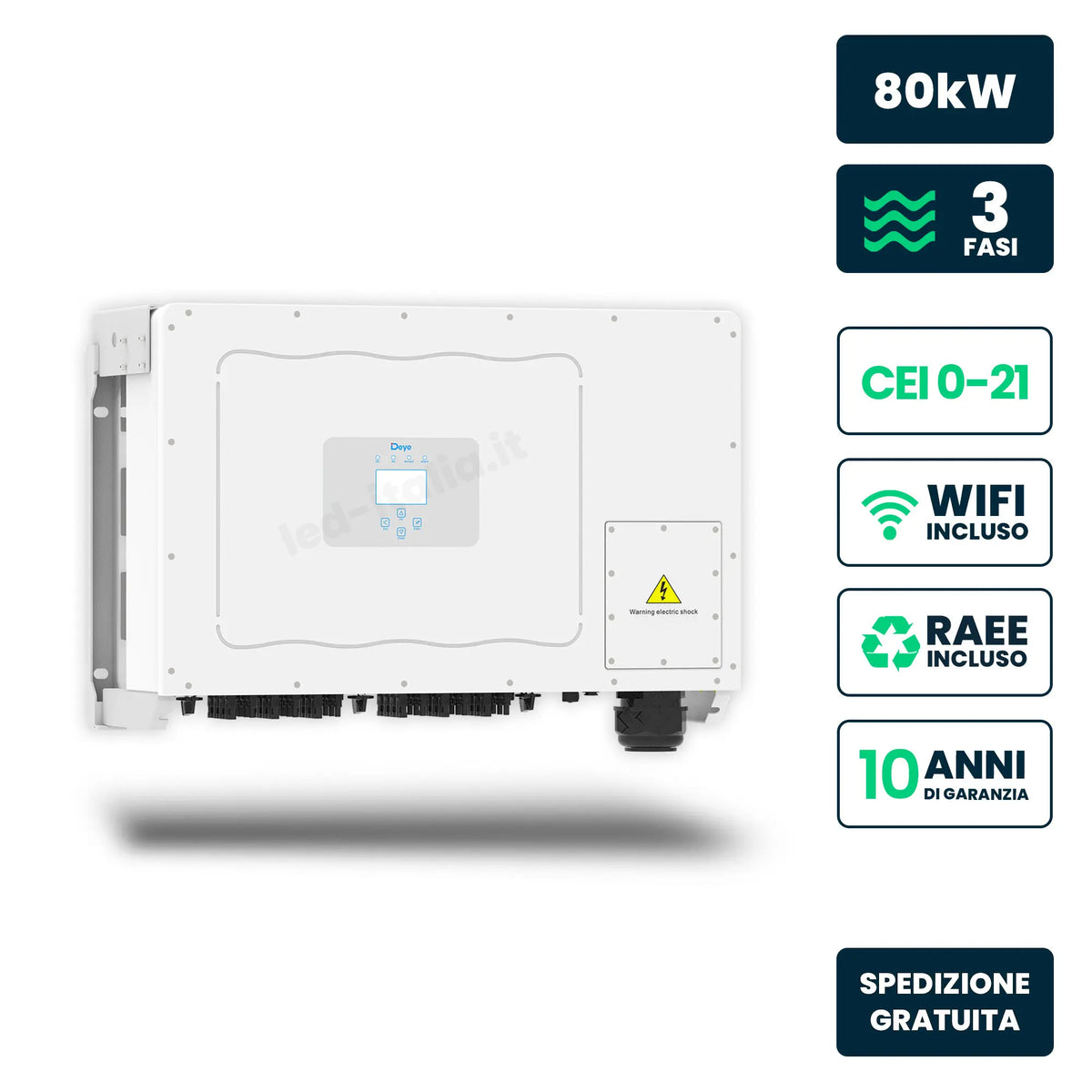Inverter di stringa Deye SUN-80K-G03 80 kW trifase