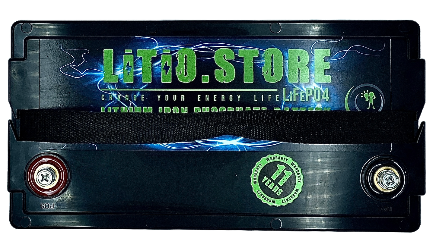 Batteria LiFePO4 12V 100Ah Bluetooth Litio Store LFP 150A BMS 1280Wh
