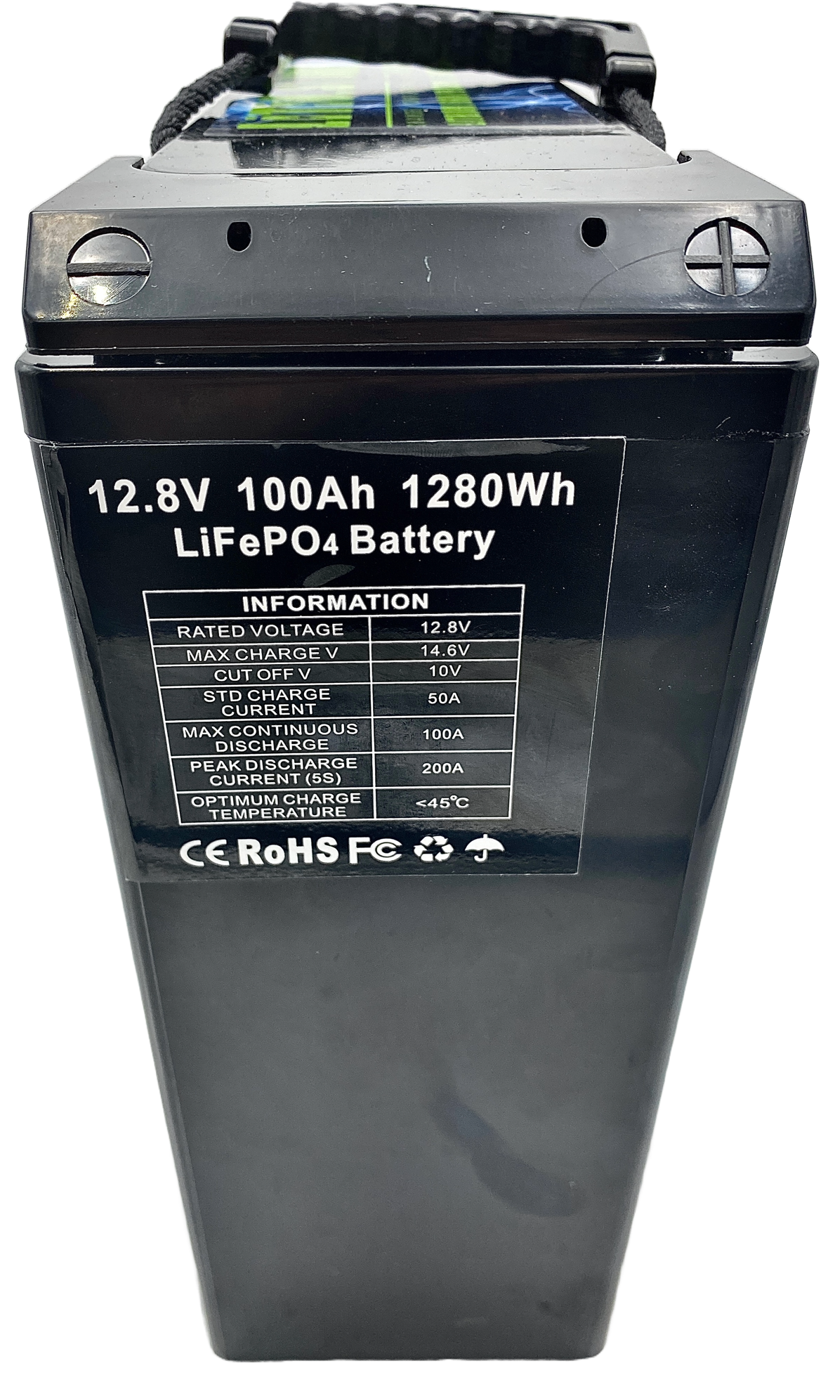 Accu LiFePO4 12V 100Ah Litio Store LFP 150A BMS 1280Wh Ultraslim