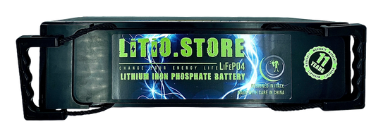 Akku LiFePO4 12V 100Ah Litio Store LFP 150A BMS 1280Wh Ultraslim