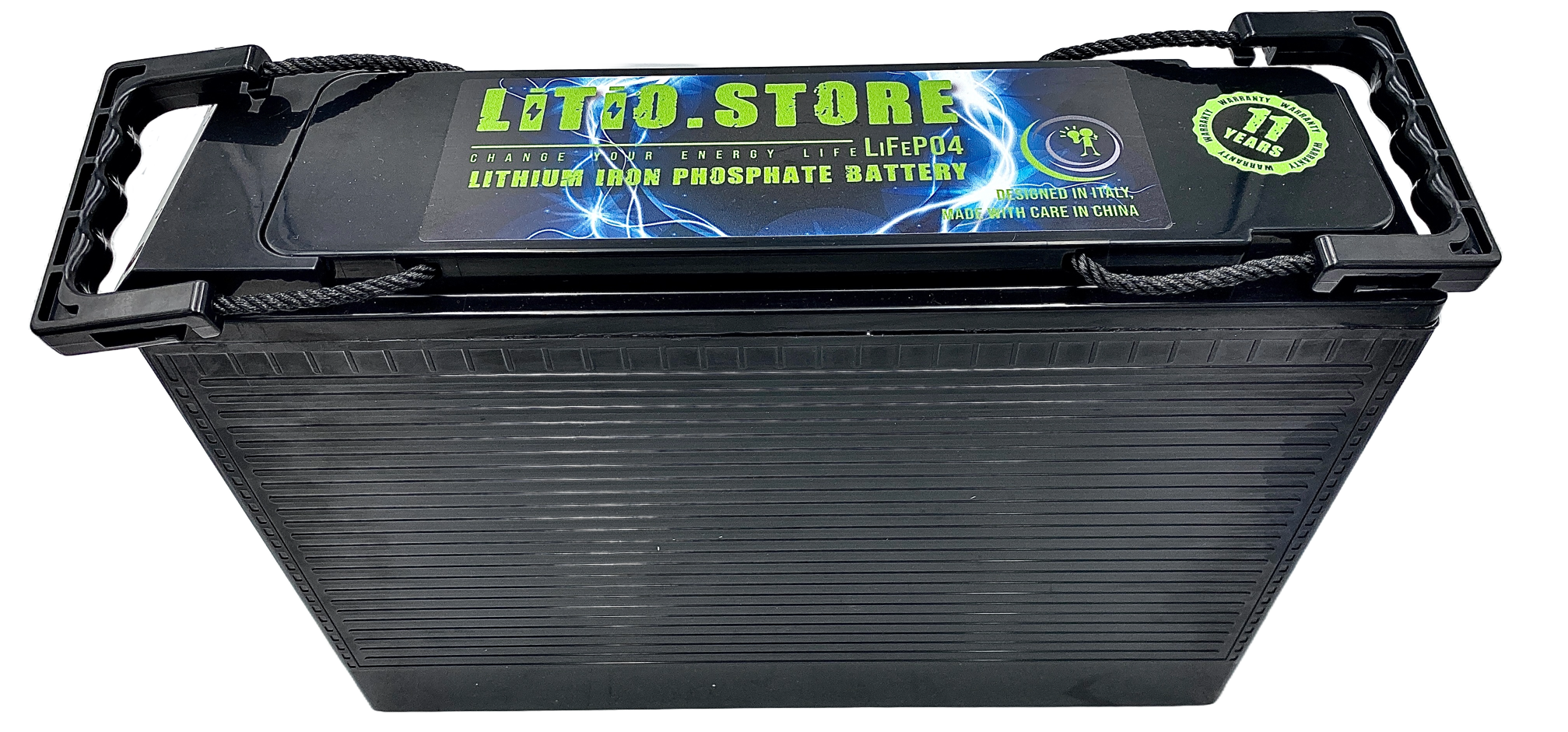 Batteria X accumulo solare 100Ah 12V Litio Ferro Fosfato (LiFe-Po4) Faam  2000 con scarica DOD 80% BMS - Ryan Energia