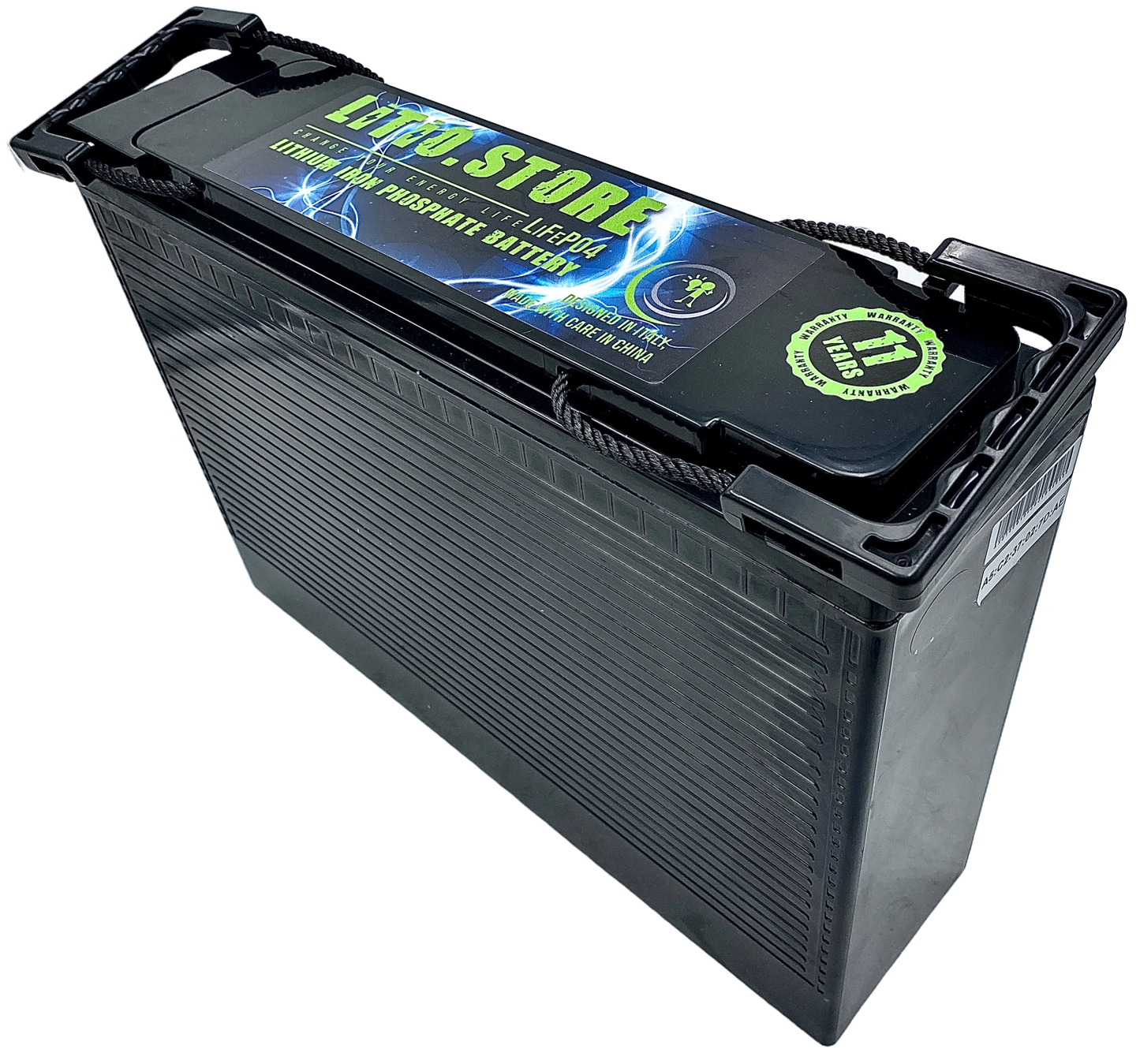 Batteria LiFePO4 12V 100Ah Litio Store LFP 100A BMS 1280Wh Serie Ultraslim