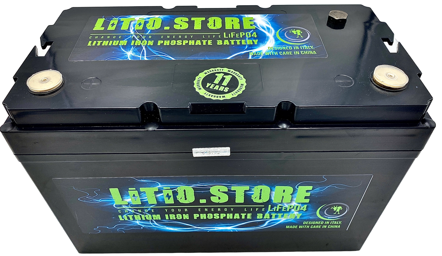 Batteria LiFePO4 12V 190Ah Serie PICCOLA Litio Store 200A BMS 2432Wh