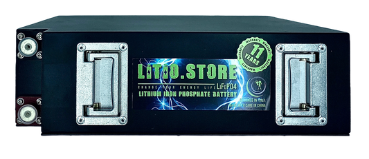 Batteria LiFePO4 12V 200Ah Litio Store LFP 200A BMS 2560Wh - Box in Metallo - Serie Ultraslim