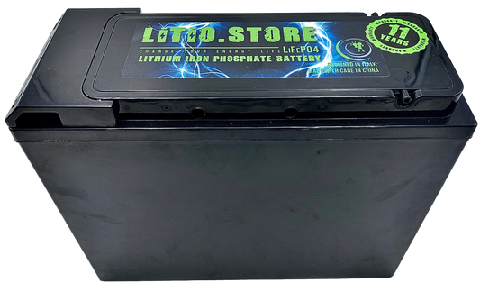 Batteria LiFePO4 12V 60Ah Litio Store LFP 70A BMS 768Wh Serie Ultraslim
