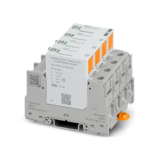 Scaricatore di Sovratensione Phoenix Contact 1791818 Tipo 2 275 V 3+1 Estraibile