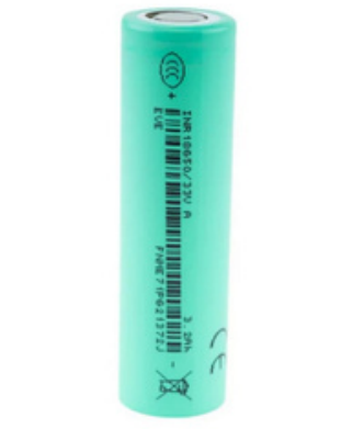 Celle Li-Ion 3.6V 3200mAh max 10A scarica 18650 EVE-33V EVE originali ioni di litio