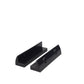 Supporto spoiler corto per pannello solare in plastica ASA nera 18 cm per camper e barche
