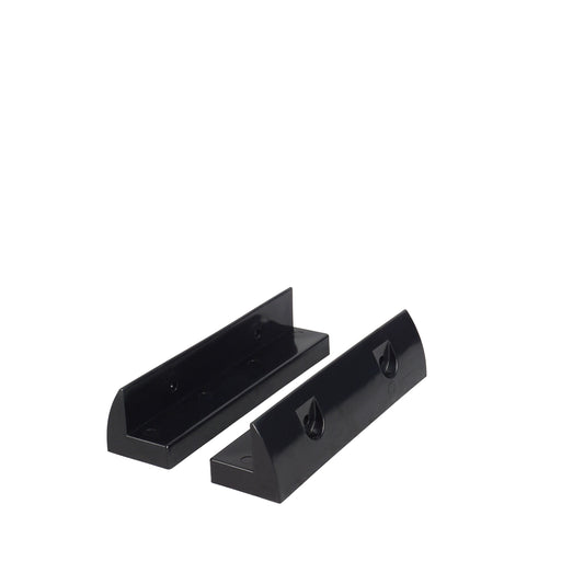 Supporto spoiler corto per pannello solare in plastica ASA nera 18 cm per camper e barche