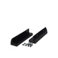 Supporto spoiler corto per pannello solare in plastica ASA nera 18 cm per camper e barche