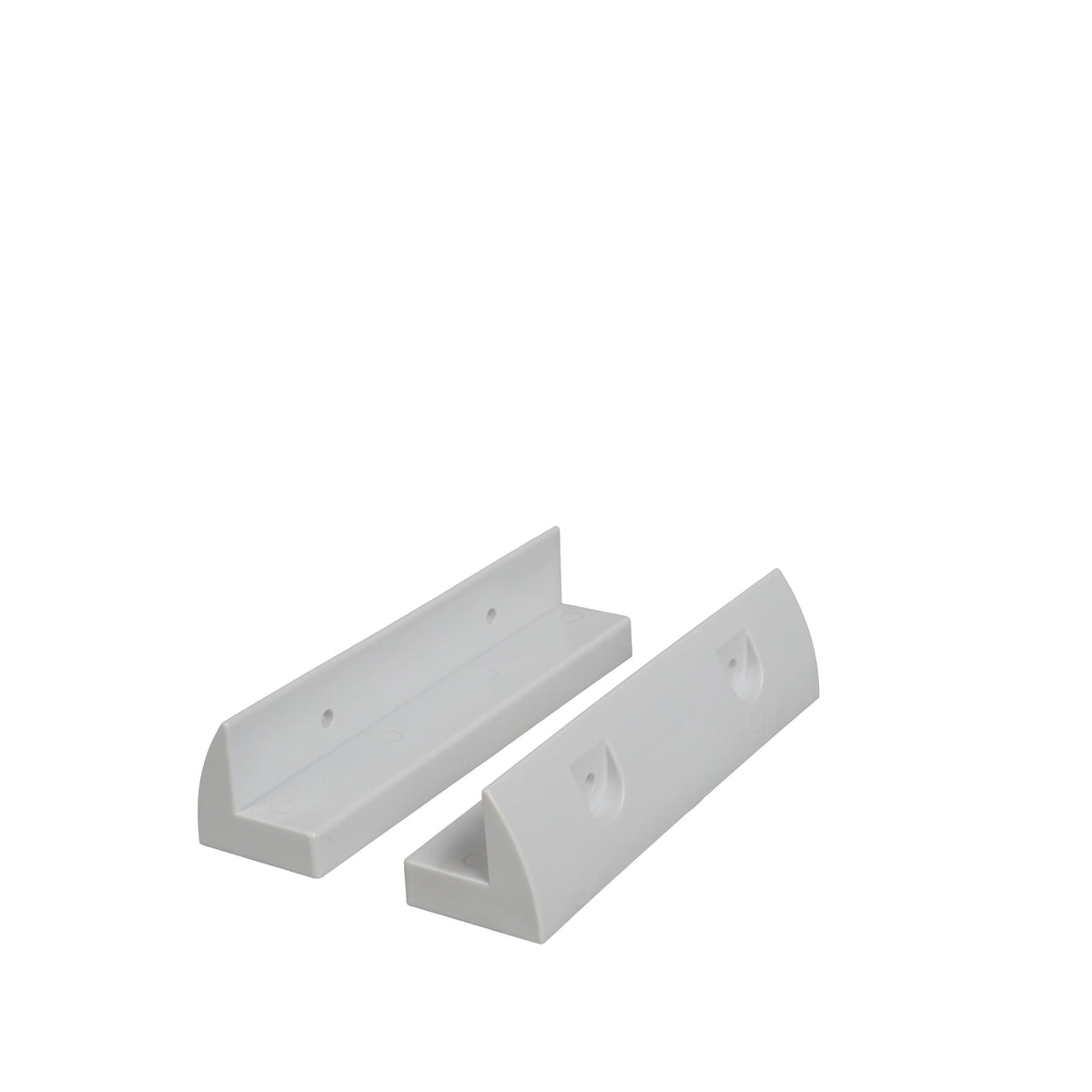 Supporto spoiler per pannello solare in plastica ASA bianco 18 cm per camper, caravan e barche (2 pezzi)