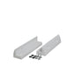 Supporto spoiler per pannello solare in plastica ASA bianco 18 cm per camper, caravan e barche (2 pezzi)
