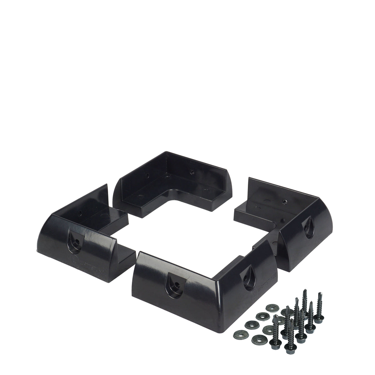 Supporto angolare per pannello solare in plastica ASA nera 10,7 cm per camper e barche