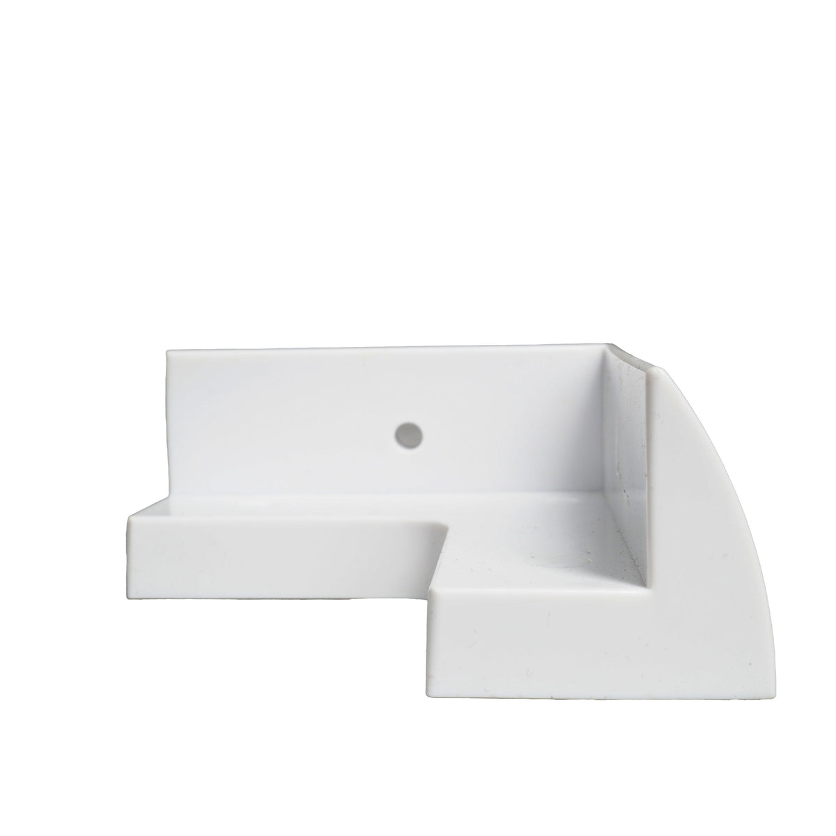 Supporto angolare per pannello solare in plastica ASA bianco 10,7 cm per camper, caravan e barche