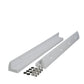 Supporto spoiler per pannello solare in plastica ASA bianco 43 cm per camper, caravan e barche (2 pezzi)