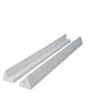 Supporto spoiler per pannello solare in plastica ASA bianca 53 cm per camper e barche