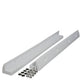 Supporto spoiler per pannello solare in plastica ASA bianca 53 cm per camper e barche