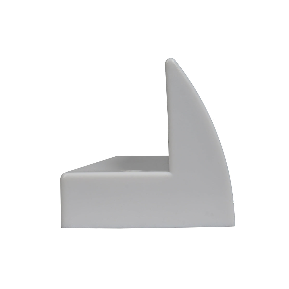 Supporto spoiler per pannello solare in plastica ASA bianca 53 cm per camper e barche