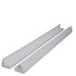 Supporto spoiler per pannello solare in plastica ASA bianco 67 cm per camper, caravan e barche (2 pezzi)