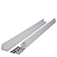 Supporto spoiler per pannello solare in plastica ASA bianco 67 cm per camper, caravan e barche (2 pezzi)