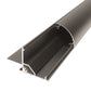 Supporto per pannello solare in alluminio nero 68 cm per cornice da 30 mm, per camper e tetti di veicoli