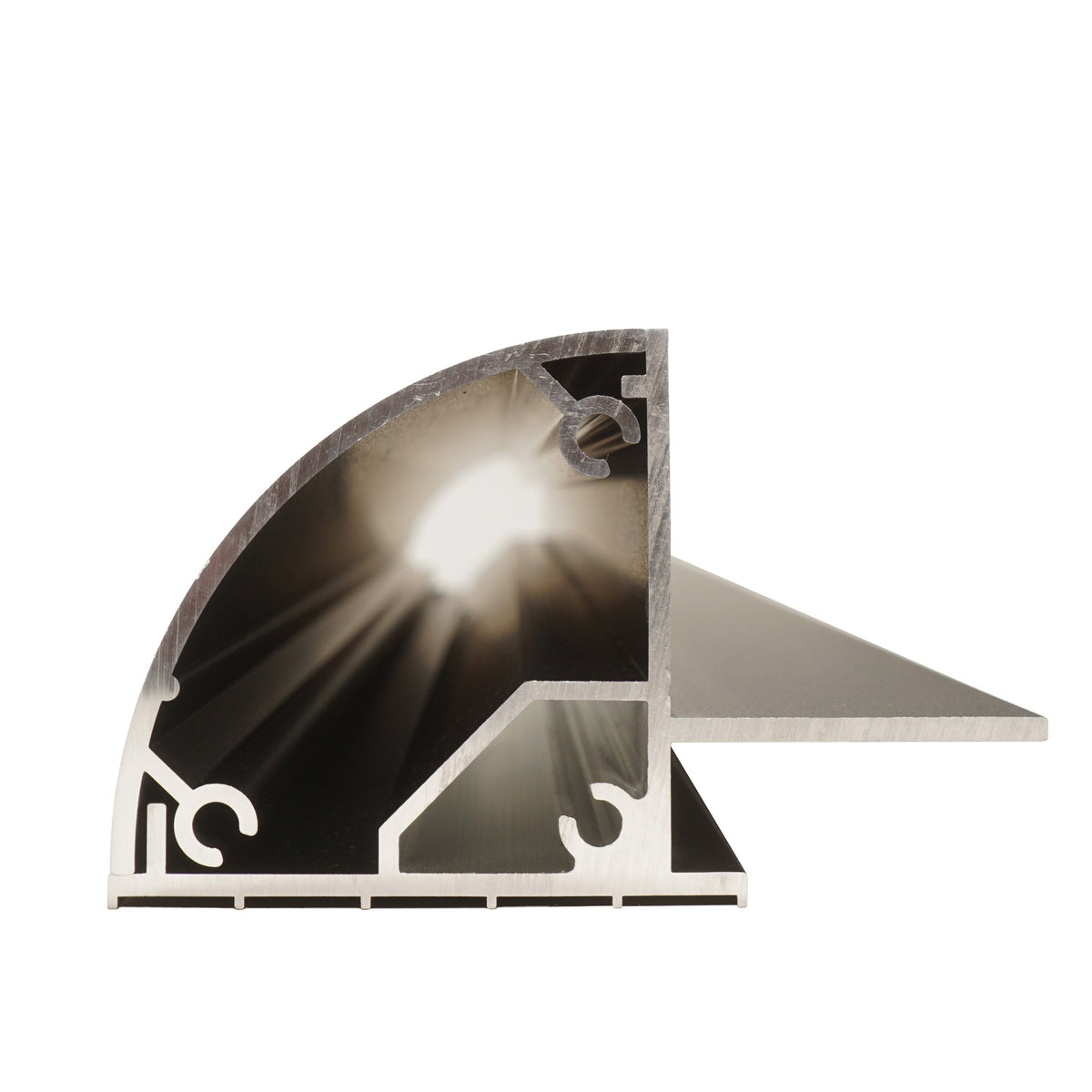 Supporto per pannello solare in alluminio nero 68 cm per cornice da 30 mm, per camper e tetti di veicoli