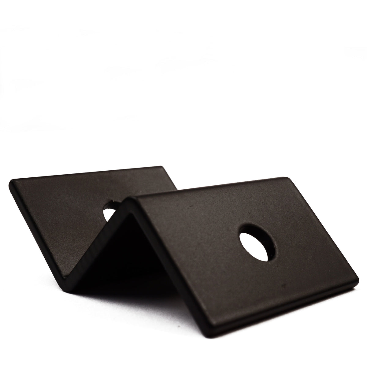 Staffa a Z per pannello solare in alluminio nero 38 mm HSZ38 per tetto, parete e camper (4 pezzi)
