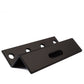 Staffa a Z per pannello solare in alluminio nero 100 mm HSZ100 per tetto, parete e camper