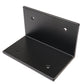 Staffe a L per pannello solare in alluminio nero 100 mm HSP100 per parete, tetto e camper (4 pz)