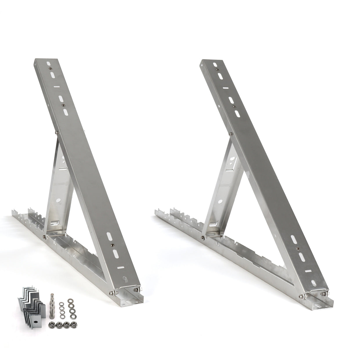 Supporto inclinabile per pannello solare in alluminio 15-45° fino a 78,5 cm HST90 per tetto piano e balcone