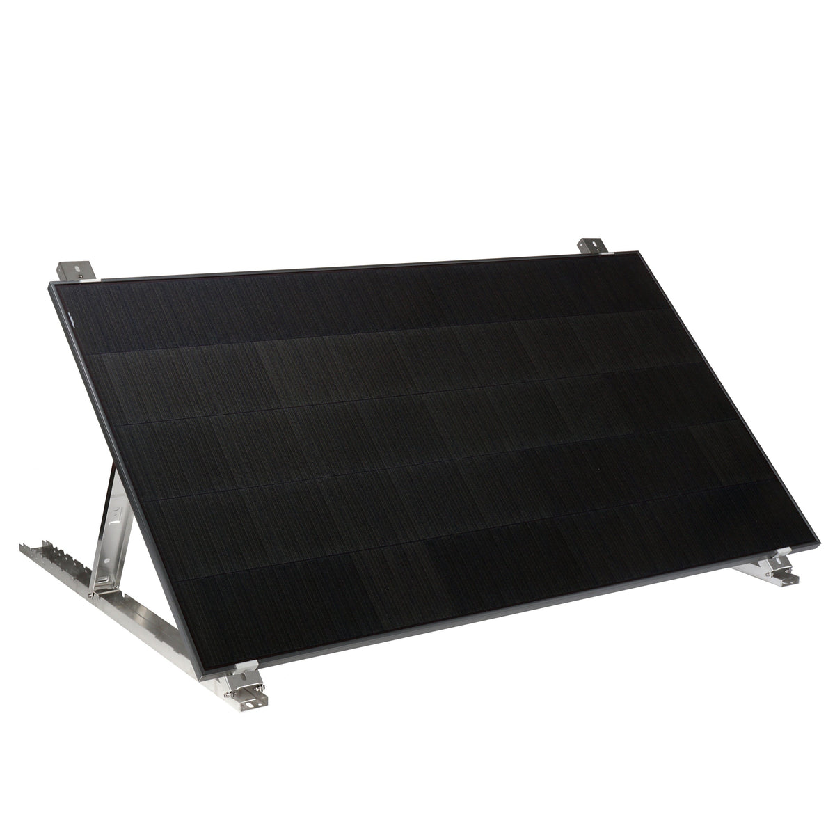 Supporto inclinabile per pannello solare in alluminio 15-45° fino a 78,5 cm HST90 per tetto piano e balcone