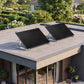 Supporto inclinabile per pannello solare in alluminio 15°-45° HST120 per tetto piano, parete e giardino