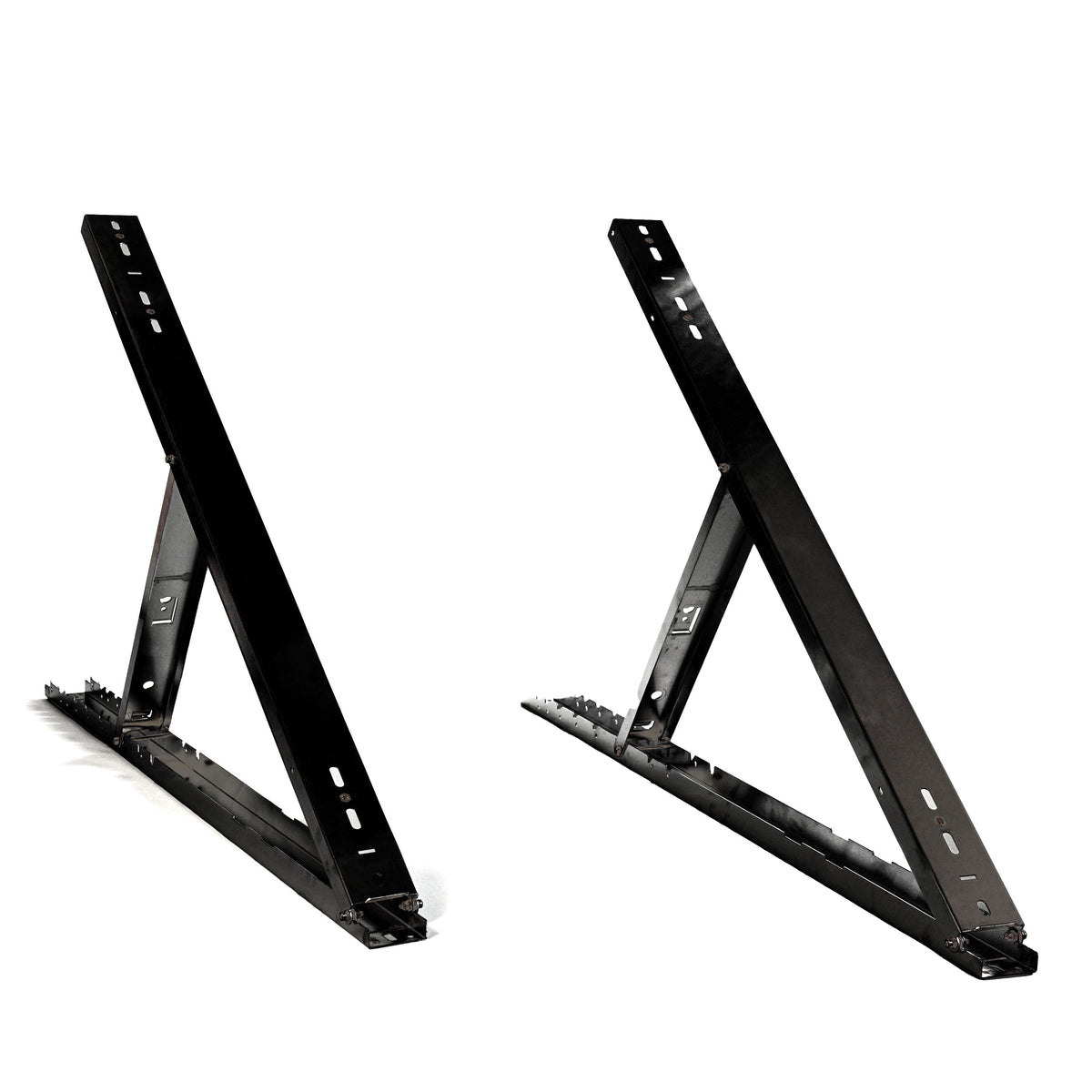 Supporto inclinabile per pannello solare in alluminio nero 15-45° fino a 114 cm HST120 per tetto piano e balcone