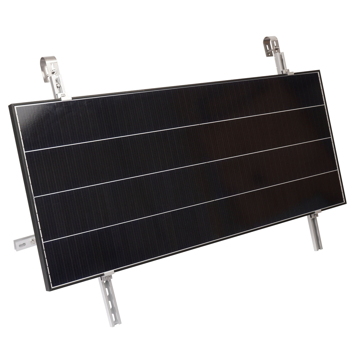 Supporto da balcone per pannello solare in alluminio argento inclinabile BKW-H